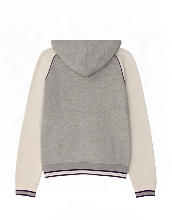 Champion Women Heritage Fit Zip Hoodie πουλόβερ UK 14 Medium Grey