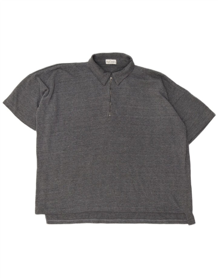 Paul Smith Ανδρικό πουκάμισο Polo με φερμουάρ 2XL Γκρι Πολυεστέρας