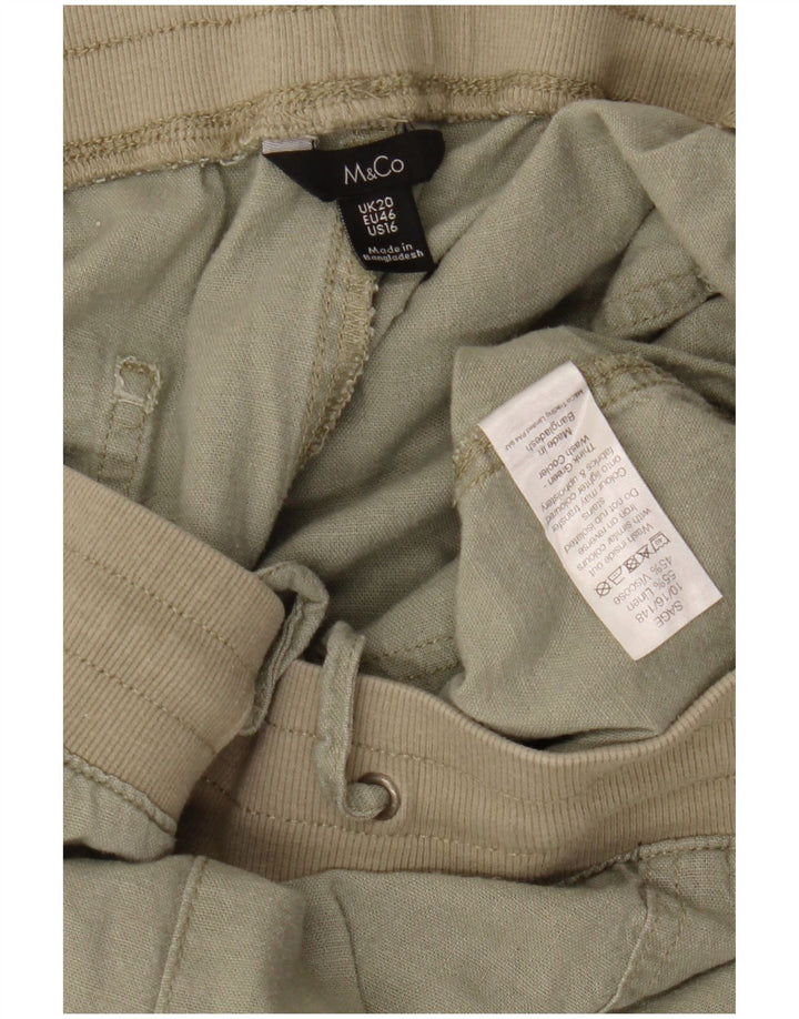 M&Co Γυναικείο Casual Σορτς UK 20 2XL W38 Πράσινο λινό