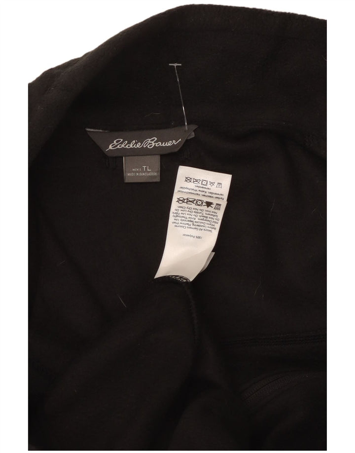 Eddie Bauer Mens Fleece Gilet UK 40 Large Black Polyester