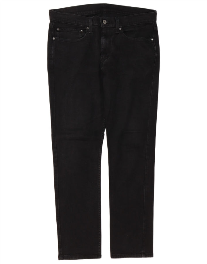 Ανδρικό τζιν Levi's Slim W34 L32 Μαύρο βαμβακερό