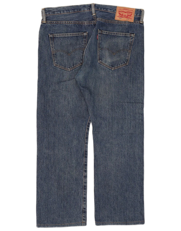 Levi's Mens 501 Straight Jeans W34 L26 Blue Cotton