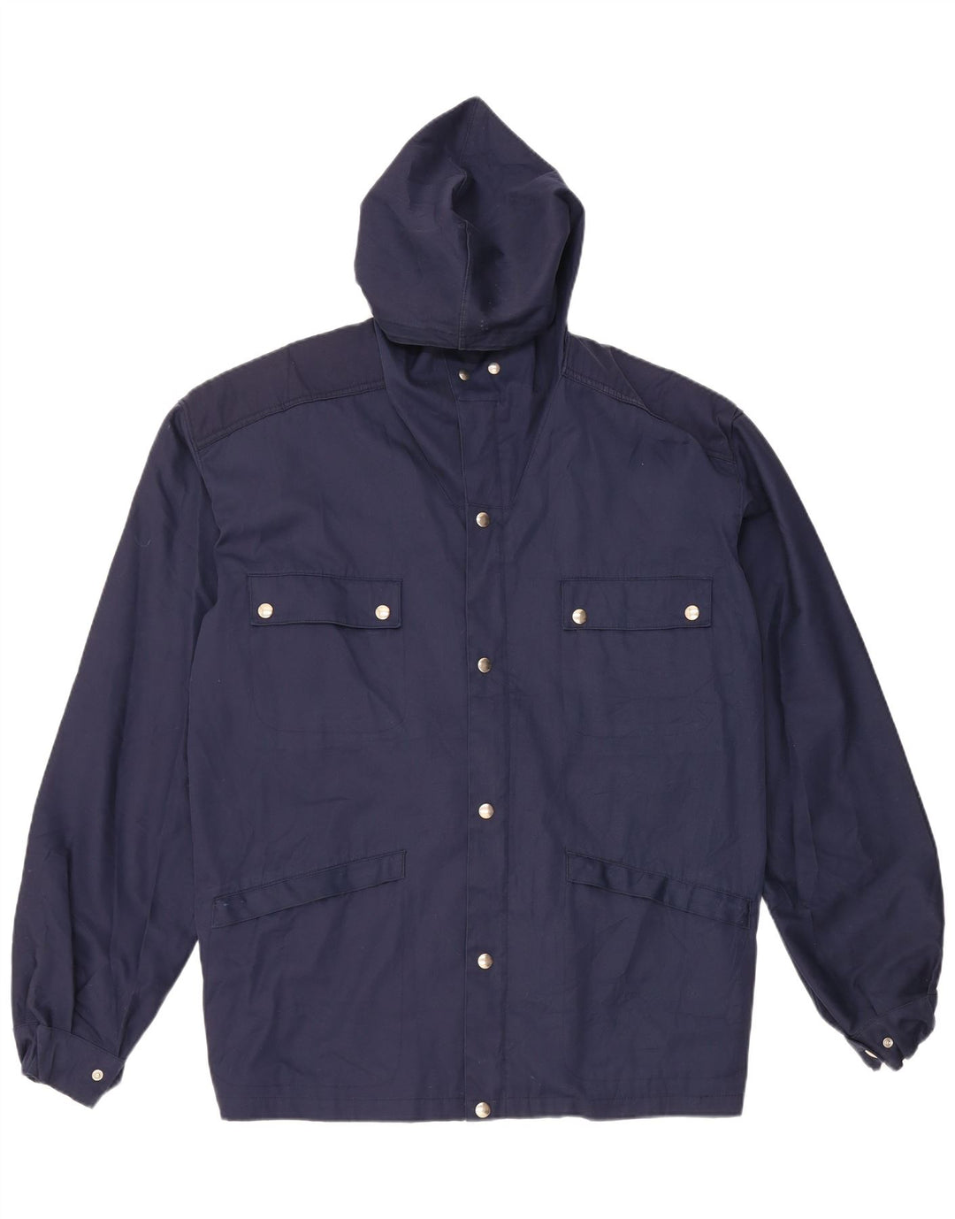 Vintage Ανδρικό κουκούλα Utility Jacket IT 54 2XL Navy Blue