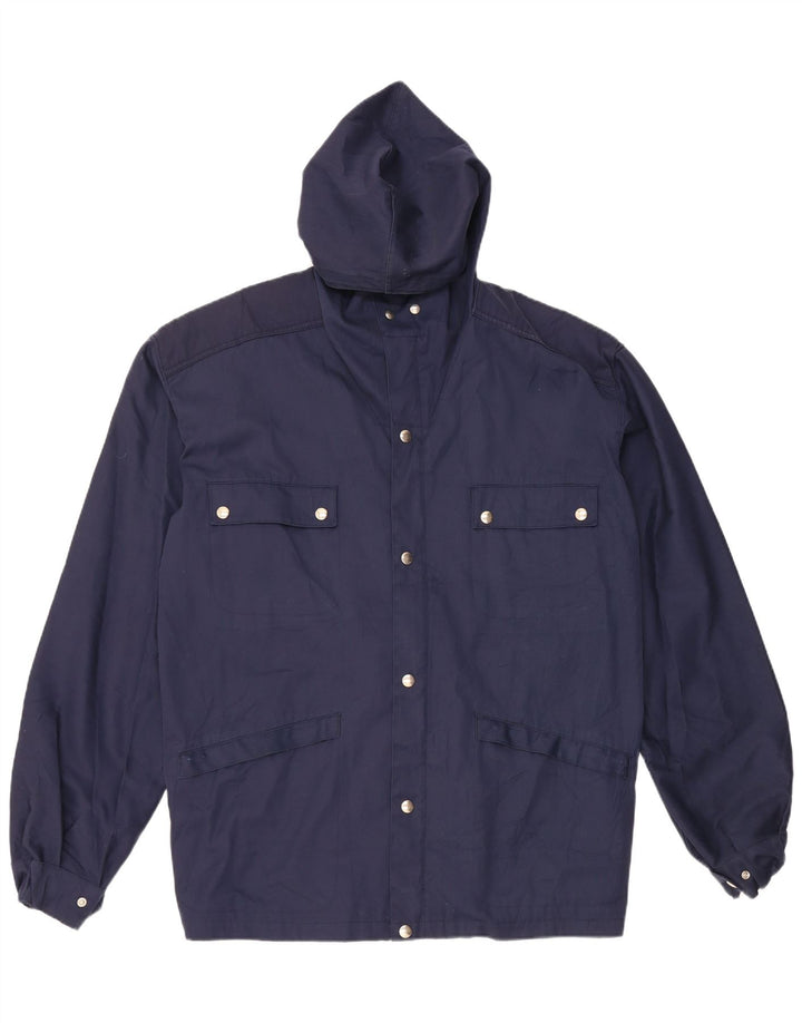 Vintage Ανδρικό κουκούλα Utility Jacket IT 54 2XL Navy Blue