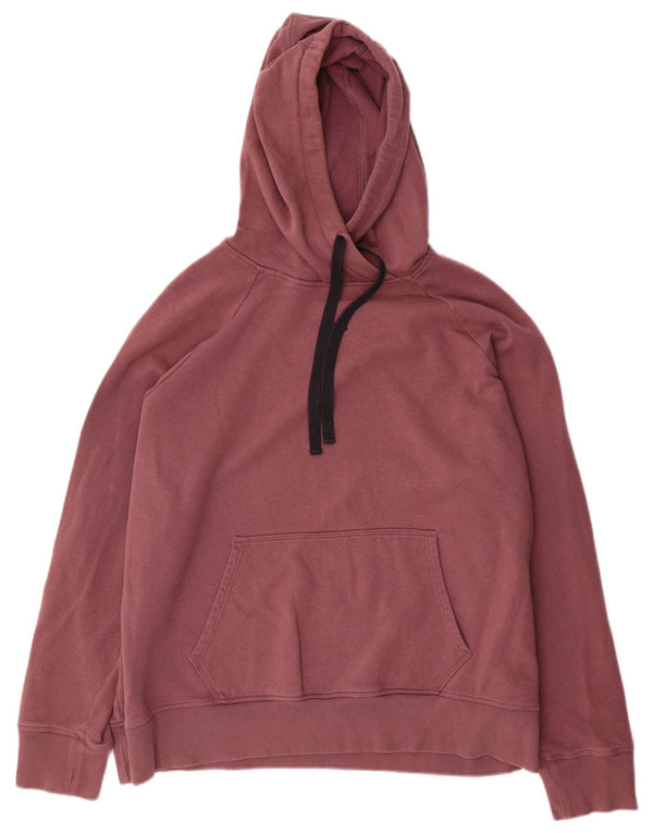 Under Armour Womens Oversized Hoodie Jumper UK 18 XL Βαμβακερό μπορντό