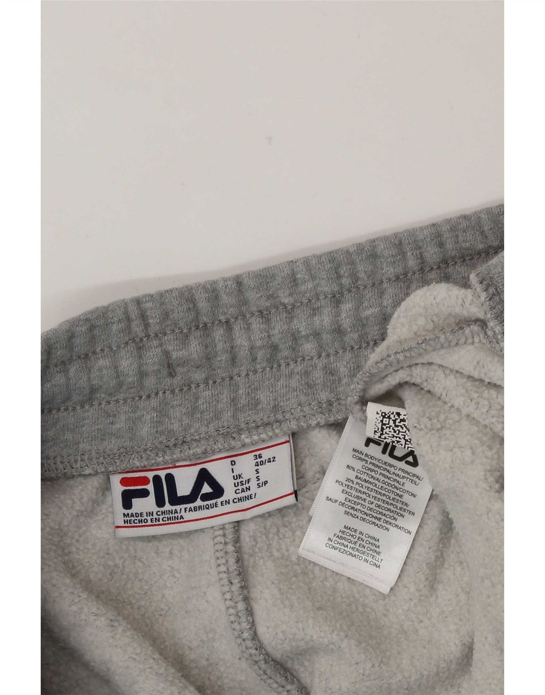 Ανδρική φόρμα Fila Παντελόνι Joggers Μικρό Γκρι Βαμβακερό