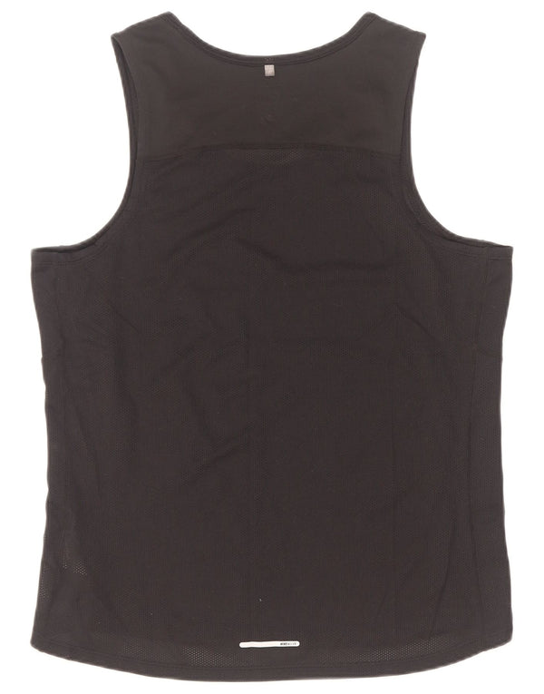 Ανδρικό γιλέκο Nike Dri Fit, μεσαίο μαύρο πολυεστέρας