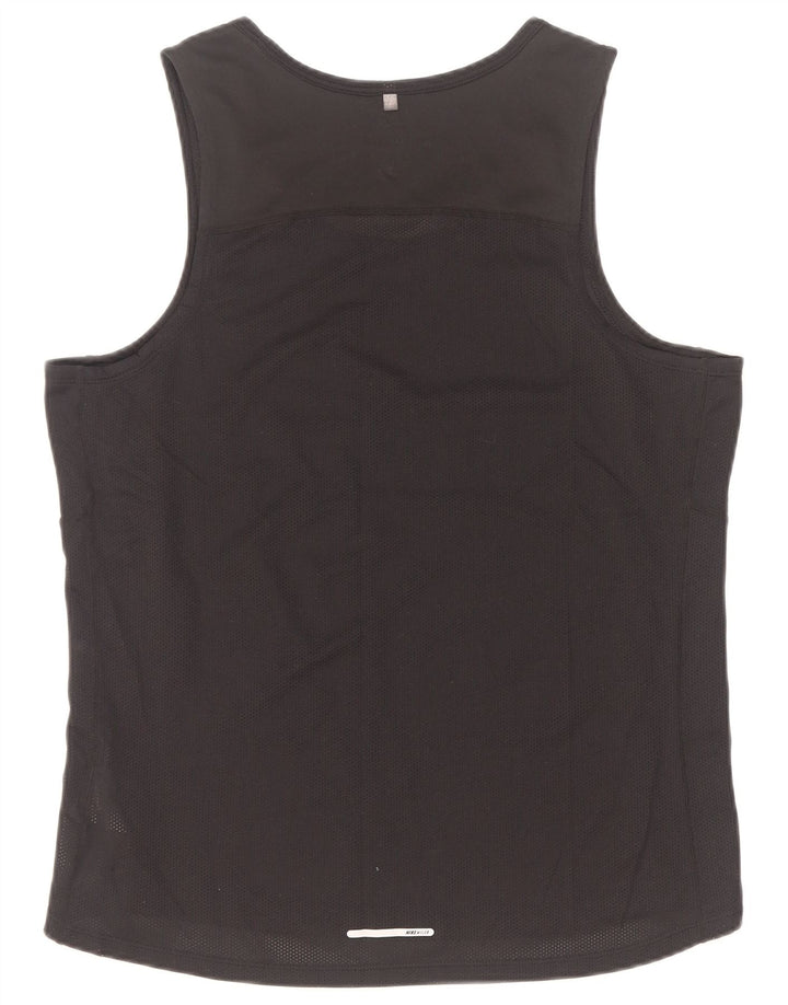 Ανδρικό γιλέκο Nike Dri Fit, μεσαίο μαύρο πολυεστέρας