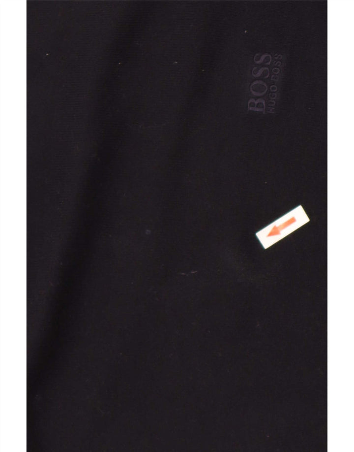 Ανδρικό πουλόβερ Hugo Boss Regular Fit Crew Neck Jumper Μεσαίο μαύρο βαμβακερό