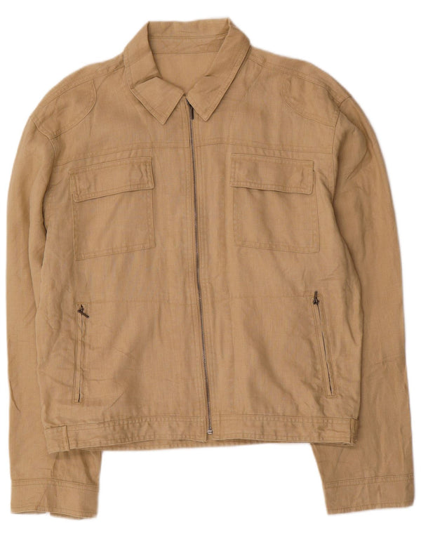 Pal Zileri Γυναικείο Utility Μπουφάν IT 52 2XL Μπεζ Λινό