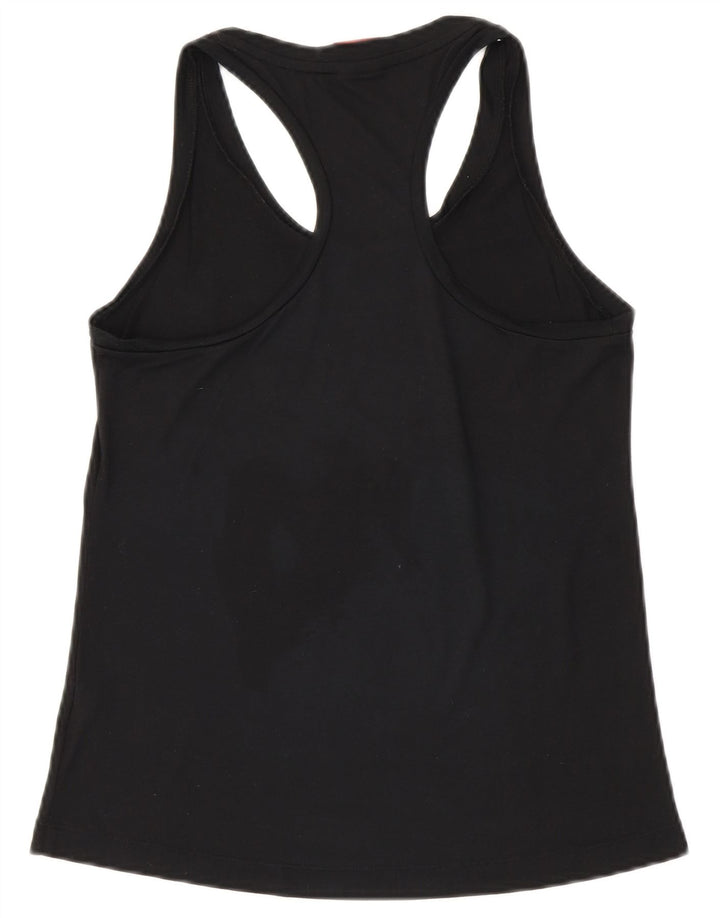 Γυναικείο γραφικό γιλέκο Nike τοπ UK 10 Small Black Polyester