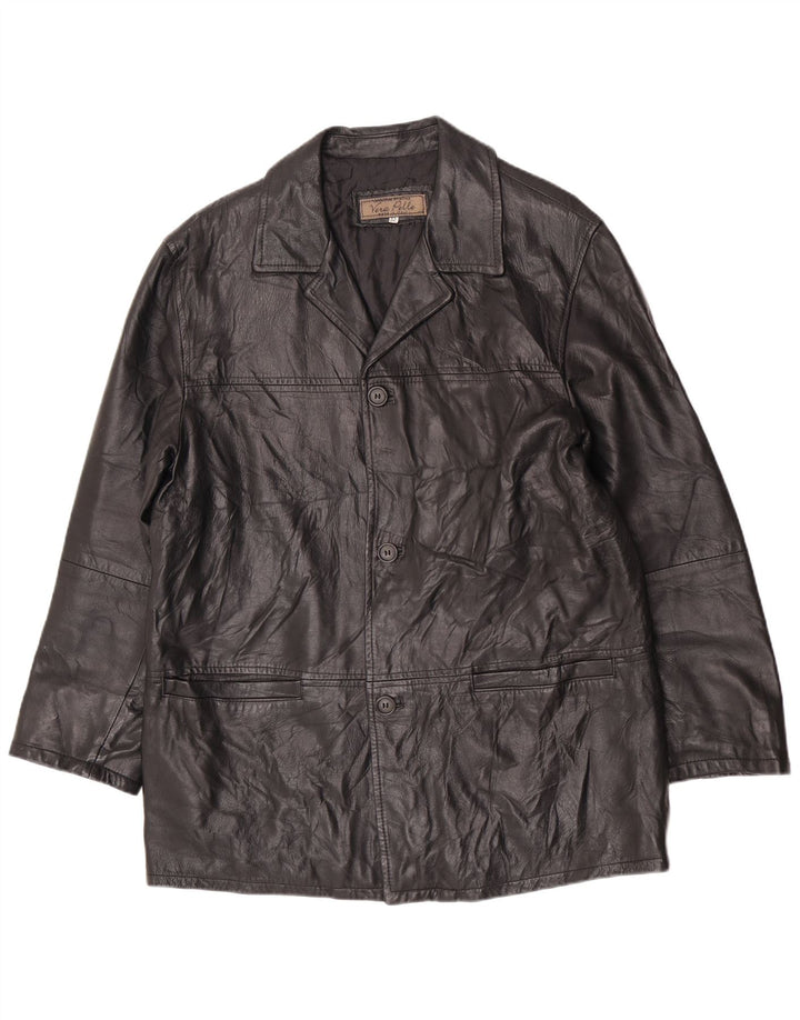 Vintage Ανδρικό Δερμάτινο Μπουφάν UK 38 Medium Black Classic