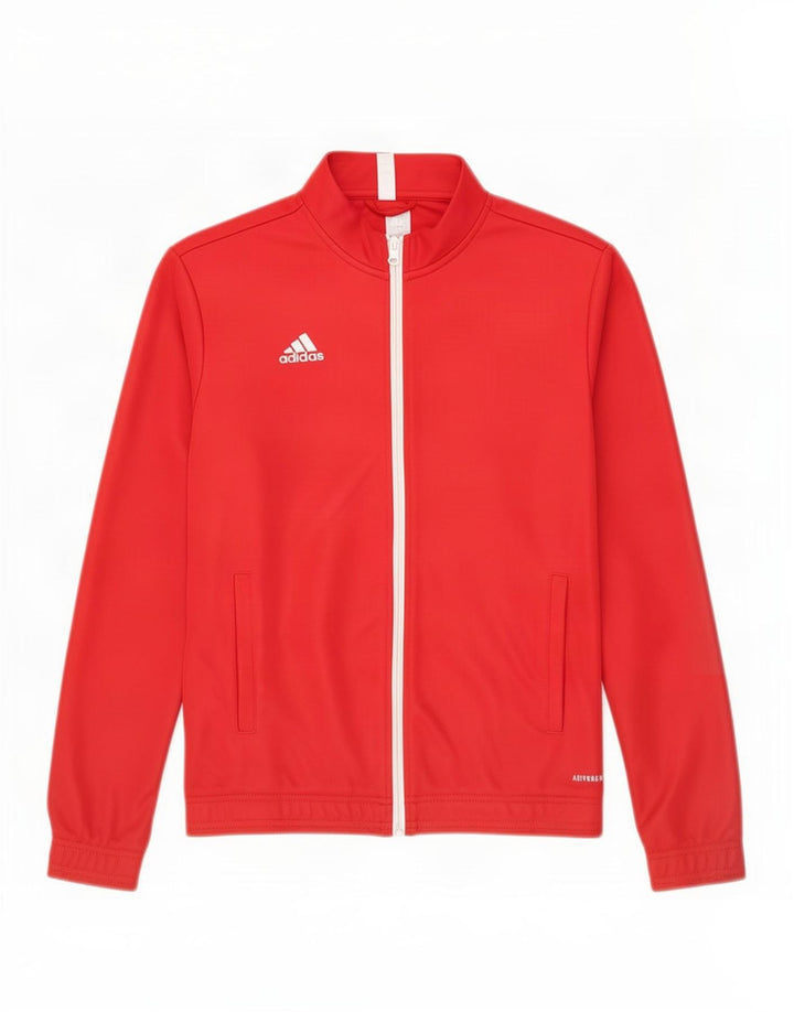 Adidas Γυναικεία φόρμα Aeroready Top Jacket UK 12/14 Μεσαίο κόκκινο πολυεστέρας