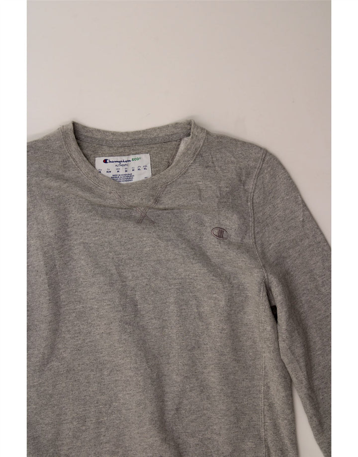 CHAMPION Mens Sweatshirt Jumper Medium Grey Cotton Vintage Champion and Second-Hand Champion from Messina Hembry 