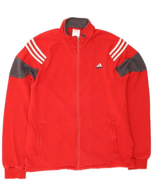 Ανδρική φόρμα Adidas Top Jacket UK 48/50 XL Red Colourblock Βαμβακερό