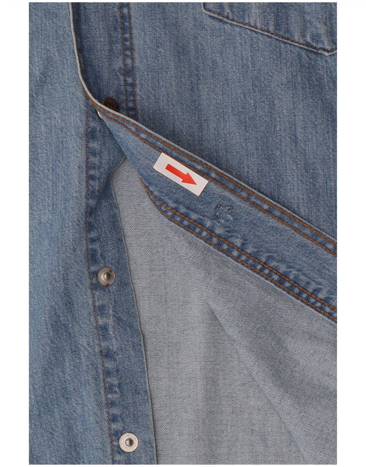 Ανδρικό τζιν πουκάμισο Carrera μεγάλο μπλε βαμβακερό