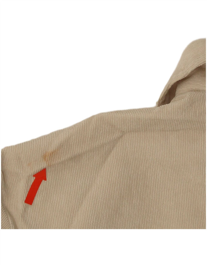 Zara Γυναικείο πουκάμισο Crop UK 14 Large Beige Polyester