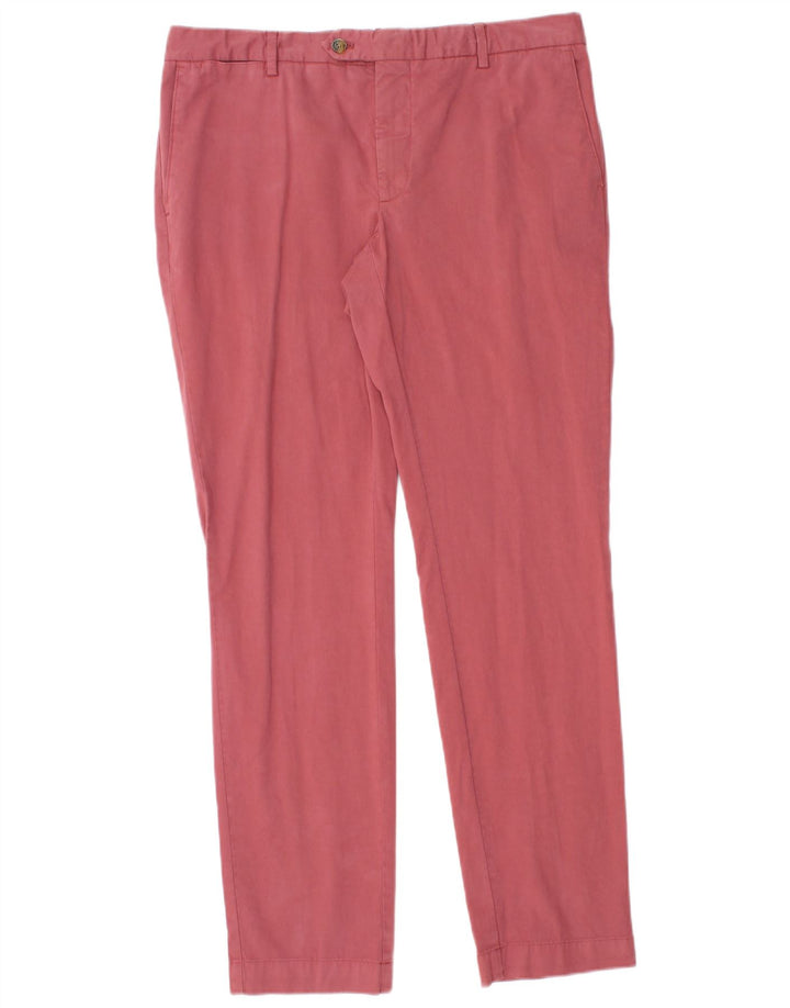 Ανδρικό παντελόνι Hackett Slim Suit W33 L31 Ροζ βαμβακερό