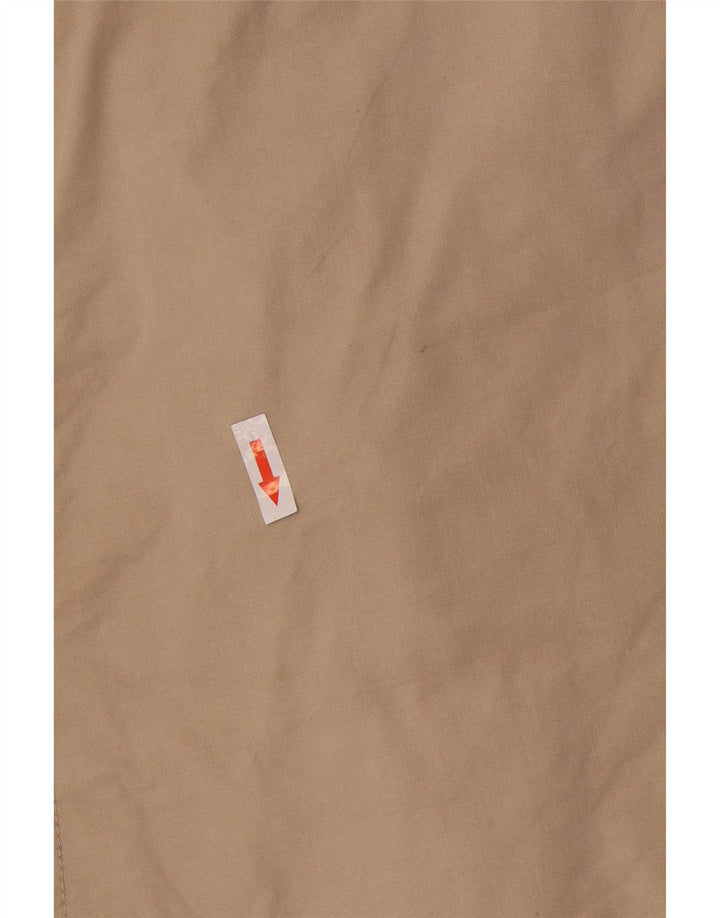 Massimo Dutti Γυναικεία κοντή καμπαρντίνα με διπλό στήθος UK 14 Medium Beige