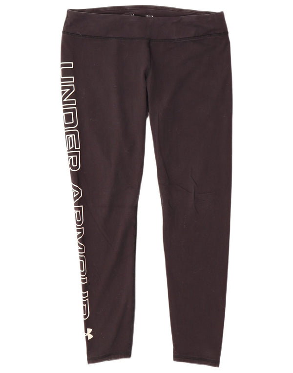 Under Armour Γυναικεία Γραφικά Κολάν UK 16 Large Black