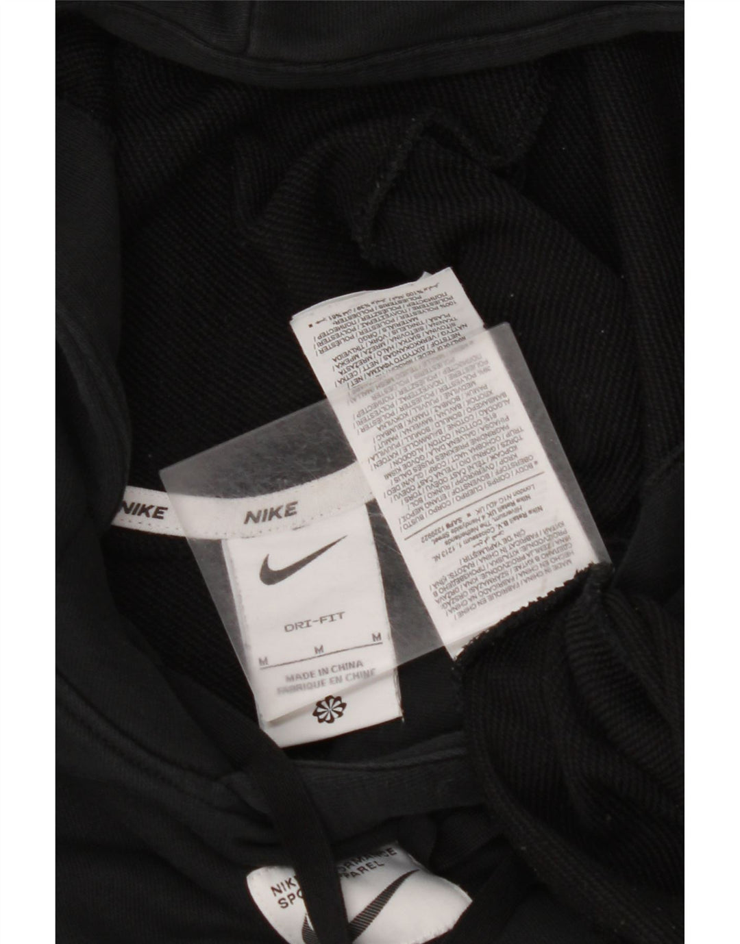 Ανδρικό γραφικό κουκούλα NIKE ανδρικό Dri Fit, μεσαίο μαύρο βαμβακερό ριγέ