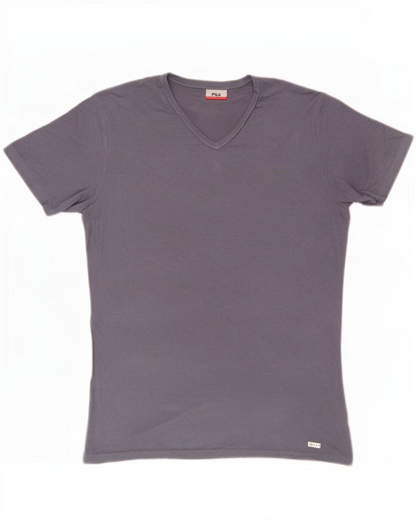 Ανδρικό T-Shirt Fila Top Large Grey Modal