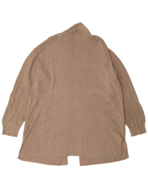 Marks & Spencer Γυναικείο Longline ανοιχτό πουλόβερ ζακέτα UK 18 XL Beige