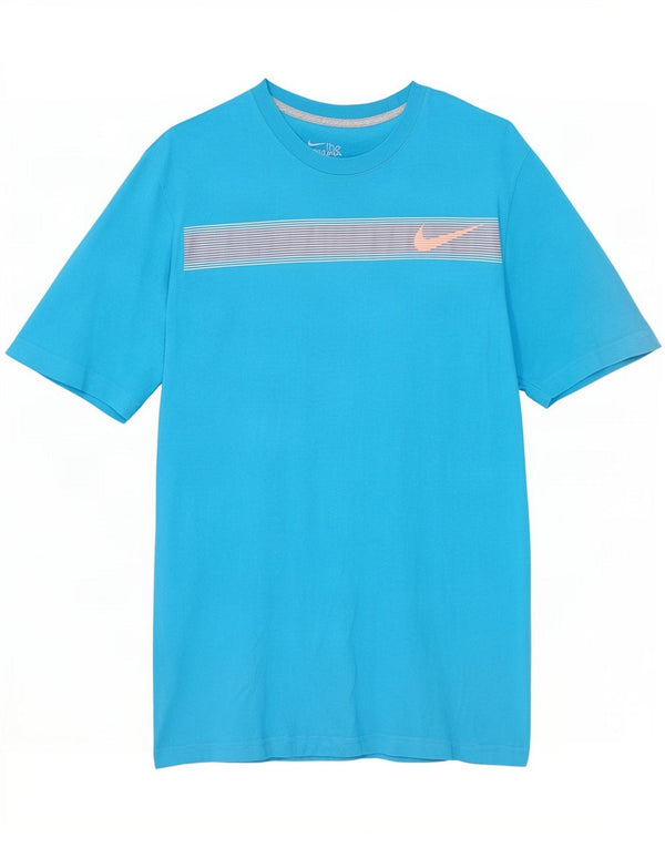Ανδρικό μπλουζάκι Nike με κανονική εφαρμογή, γραφικό μπλουζάκι, μικρό μπλε βαμβακερό