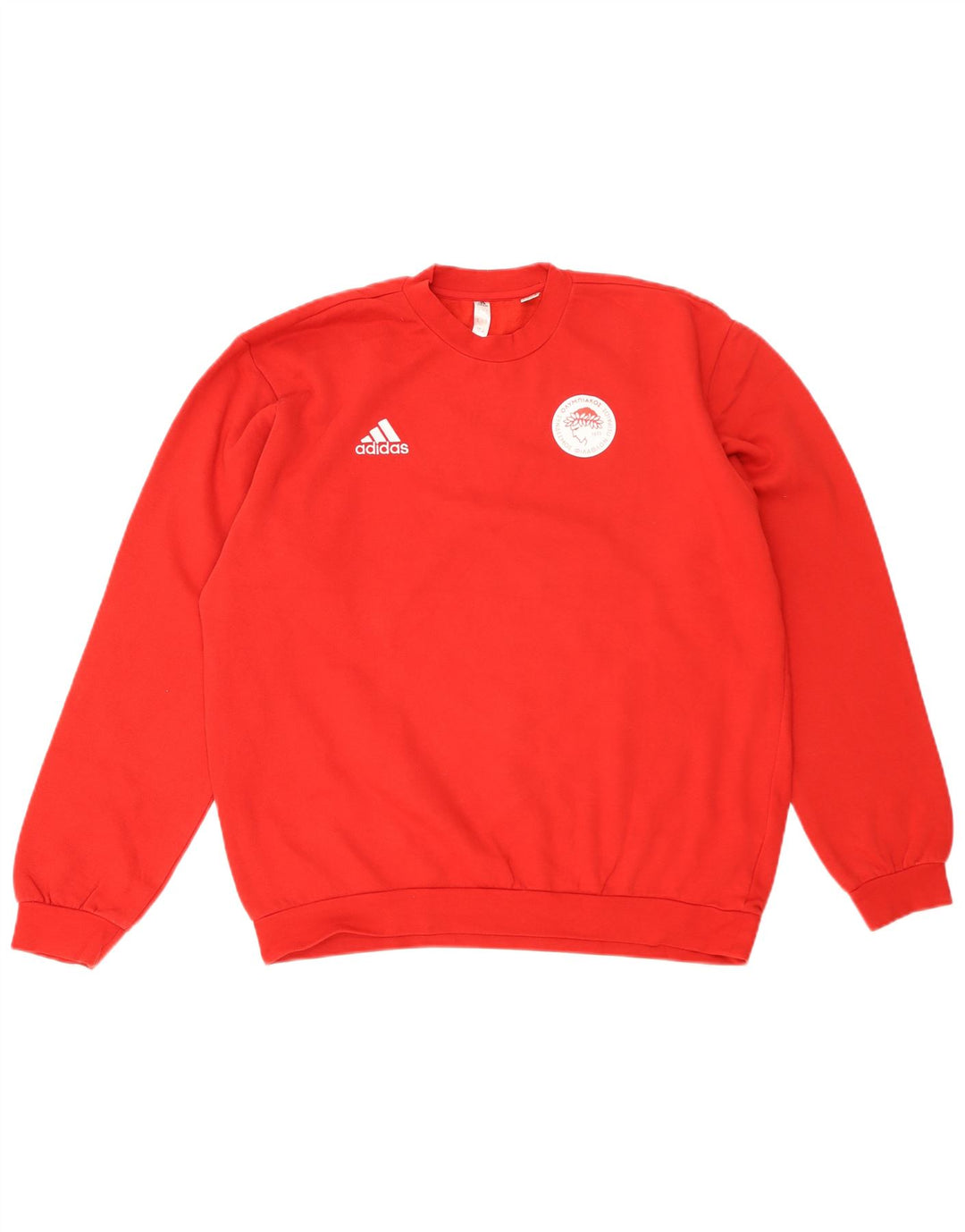 Ανδρικό γραφικό φούτερ Adidas Jumper μεγάλο κόκκινο βαμβακερό