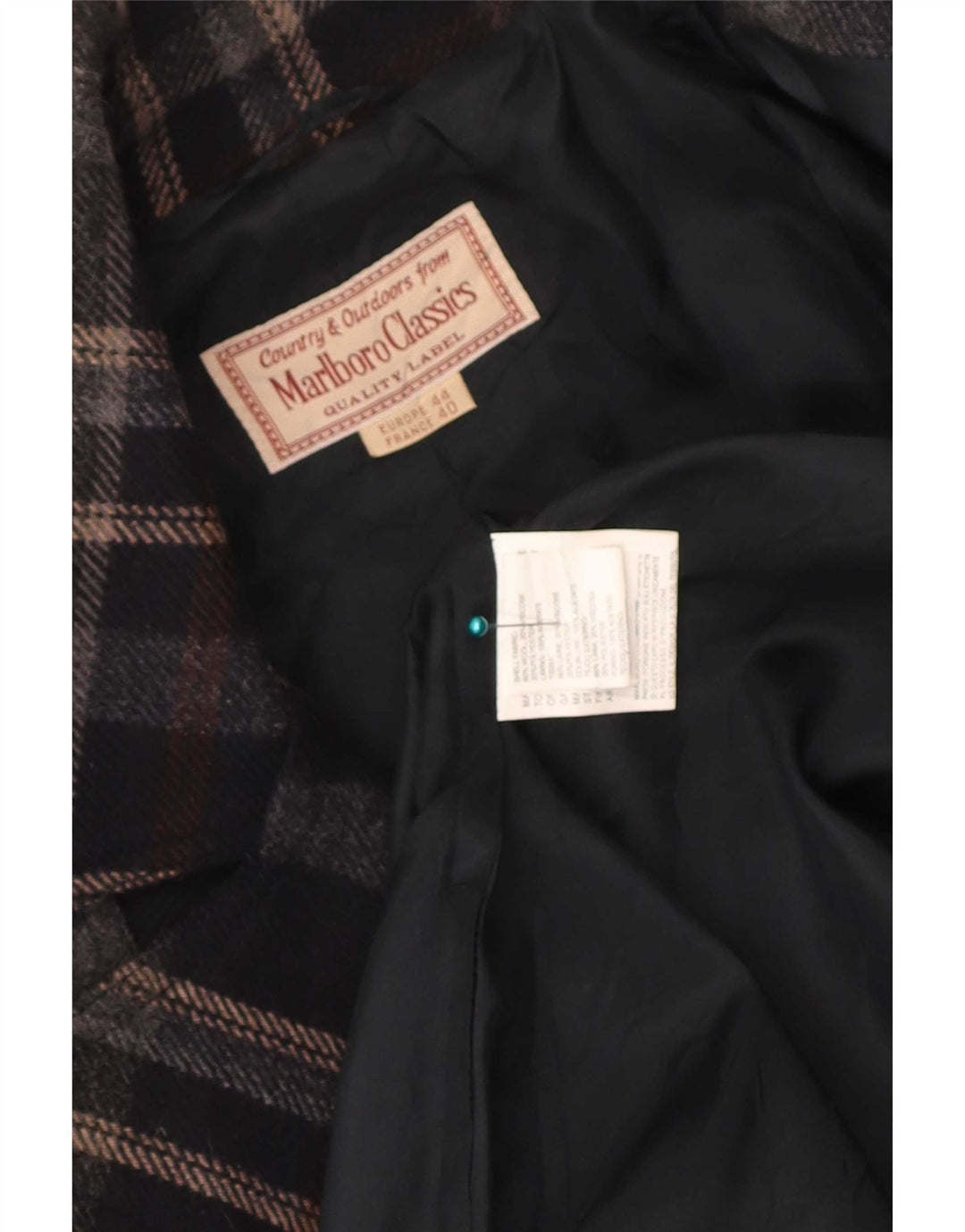 Γυναικεία καμπαρντίνα Marlboro Classics IT 44 Medium Black Check