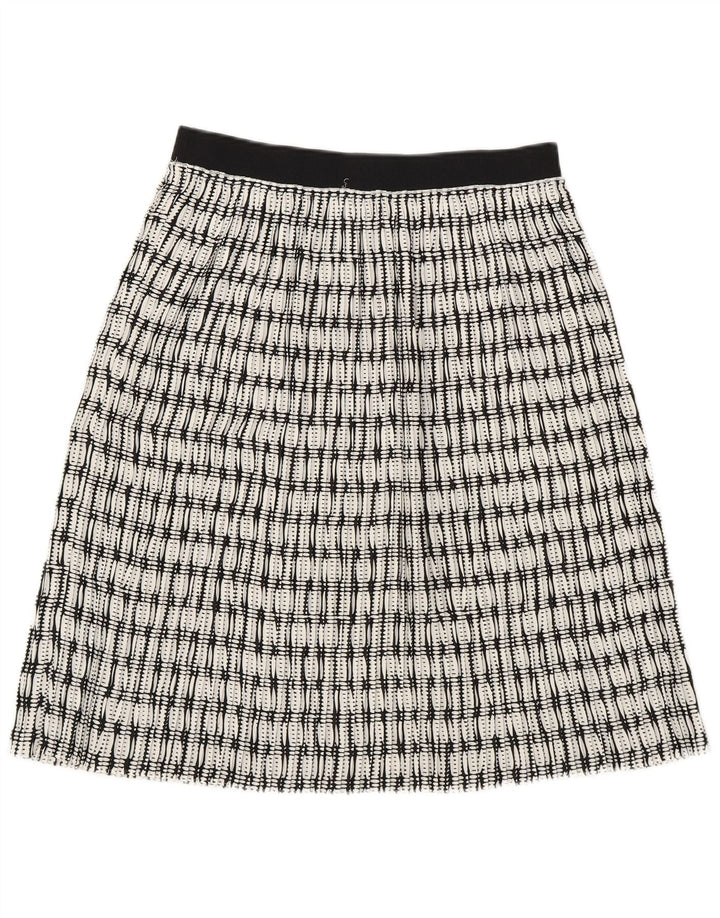 Γυναικεία φούστα Benetton A-Line UK 10 Small W28 White Geometric Polyester