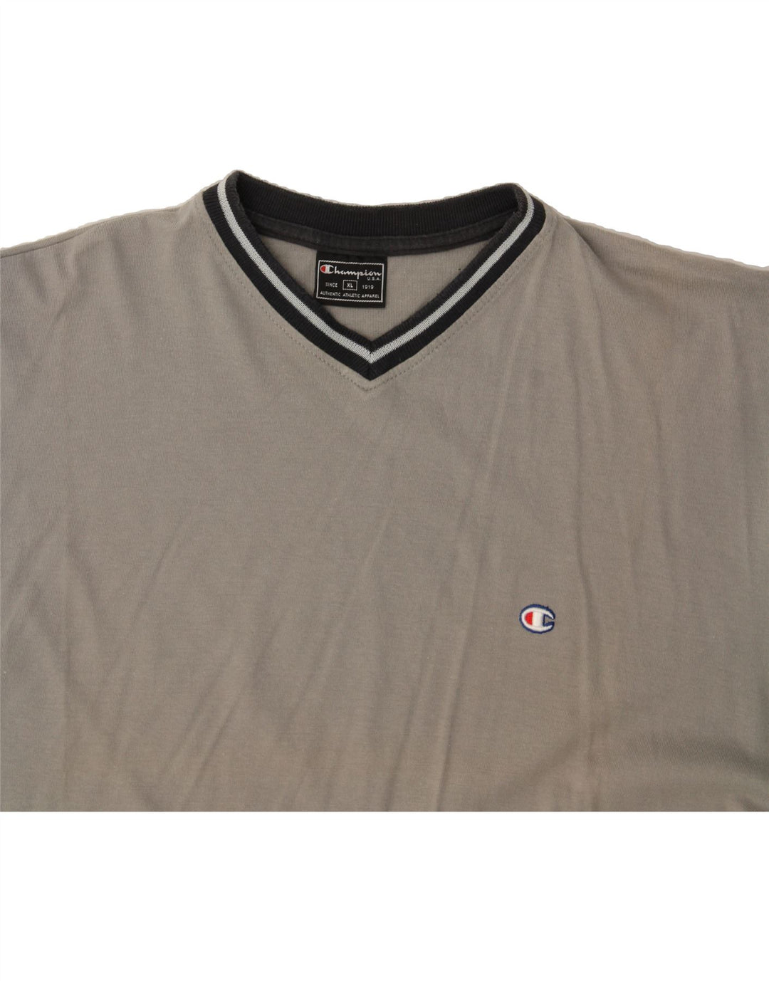 CHAMPION Mens T-Shirt Top XL Grey Vintage Champion and Second-Hand Champion from Messina Hembry 