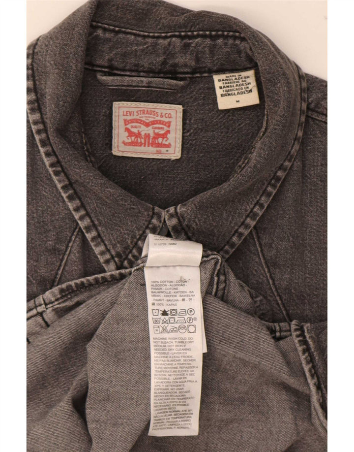 Γυναικείο τζιν πουκάμισο Levi's UK 14 μεσαίου γκρι βαμβακερό