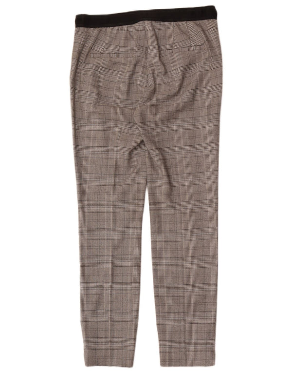 Zara Γυναικείο Slim παντελόνι Chino Medium W28 L28 Grey Houndstooth