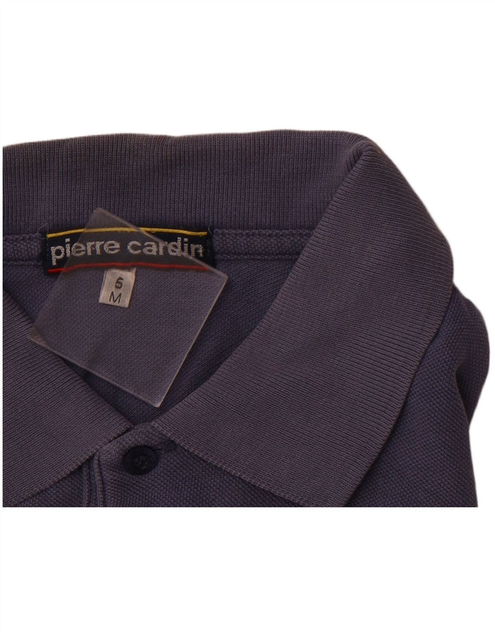 PIERRE CARDIN Ανδρικό πουκάμισο πόλο μεσαίου μπλε βαμβακερό