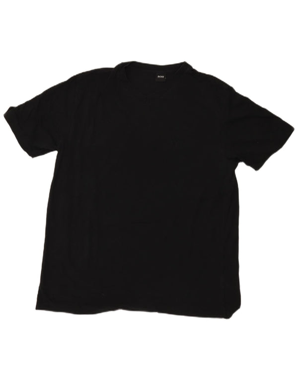 Ανδρικό T-Shirt Hugo Boss Top 2XL μαύρο βαμβακερό
