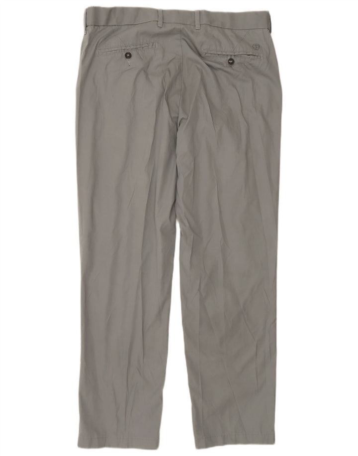 Marks & Spencer Ανδρικό παντελόνι Chino Regular W36 L31 Γκρι βαμβακερό