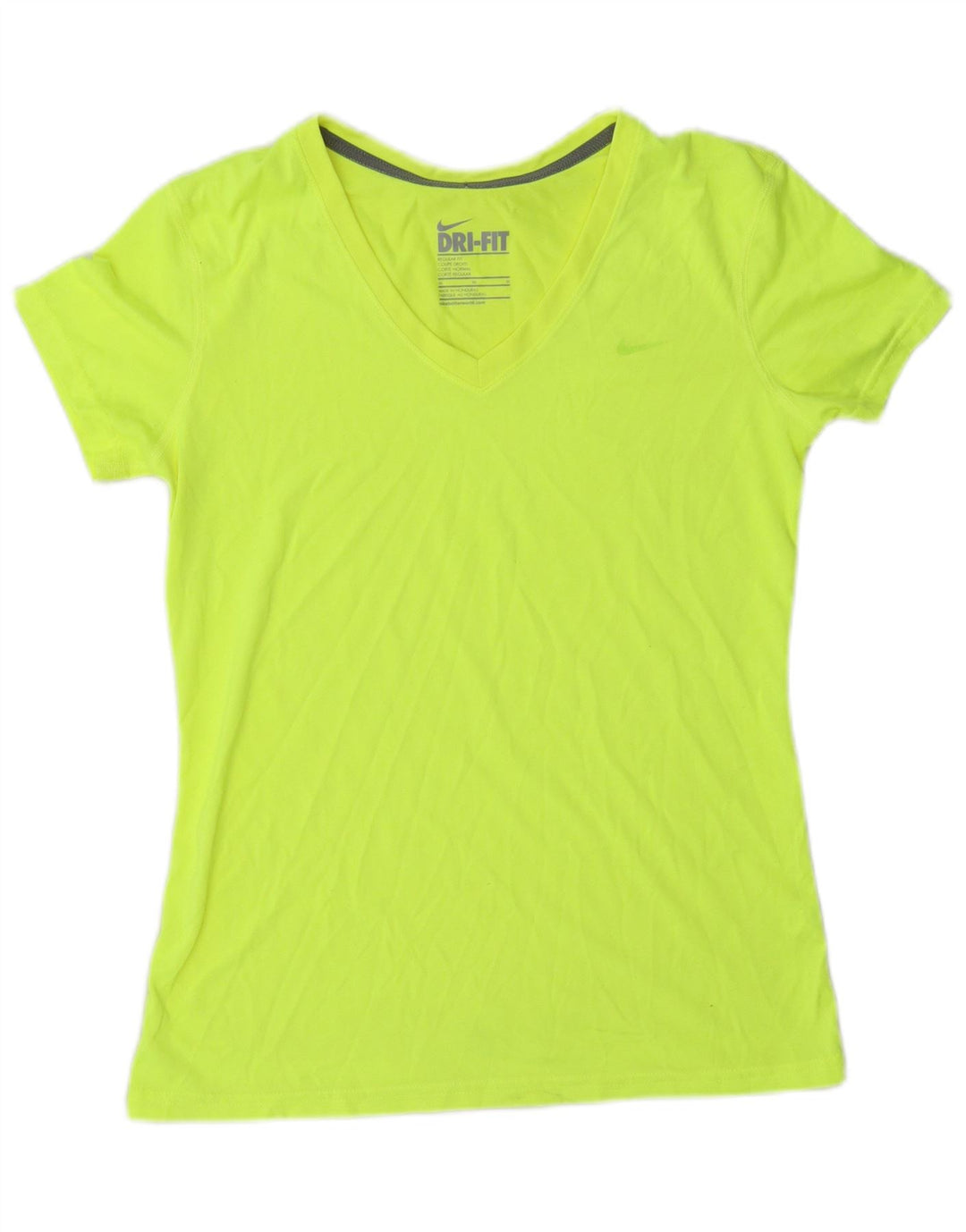 Γυναικείο μπλουζάκι Nike Dri Fit κανονικό τοπ UK 12 Μεσαίο πράσινο