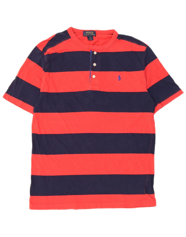 Μπλουζάκι Polo Ralph Lauren Boys Top 15-16 ετών XL Navy Blue ριγέ βαμβακερό