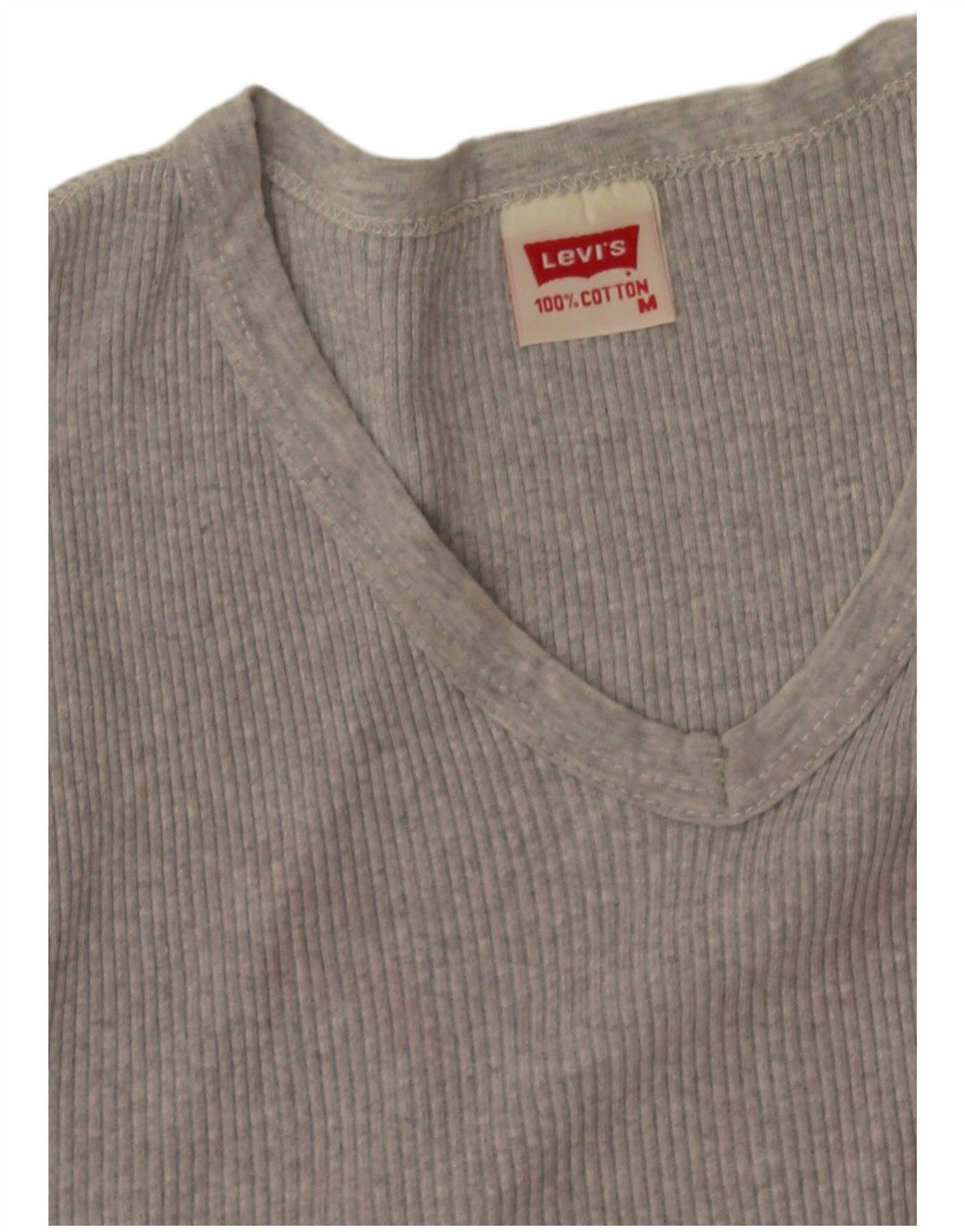 Γυναικείο T-Shirt Levi's Top UK 12 μεσαίου γκρι βαμβακερό