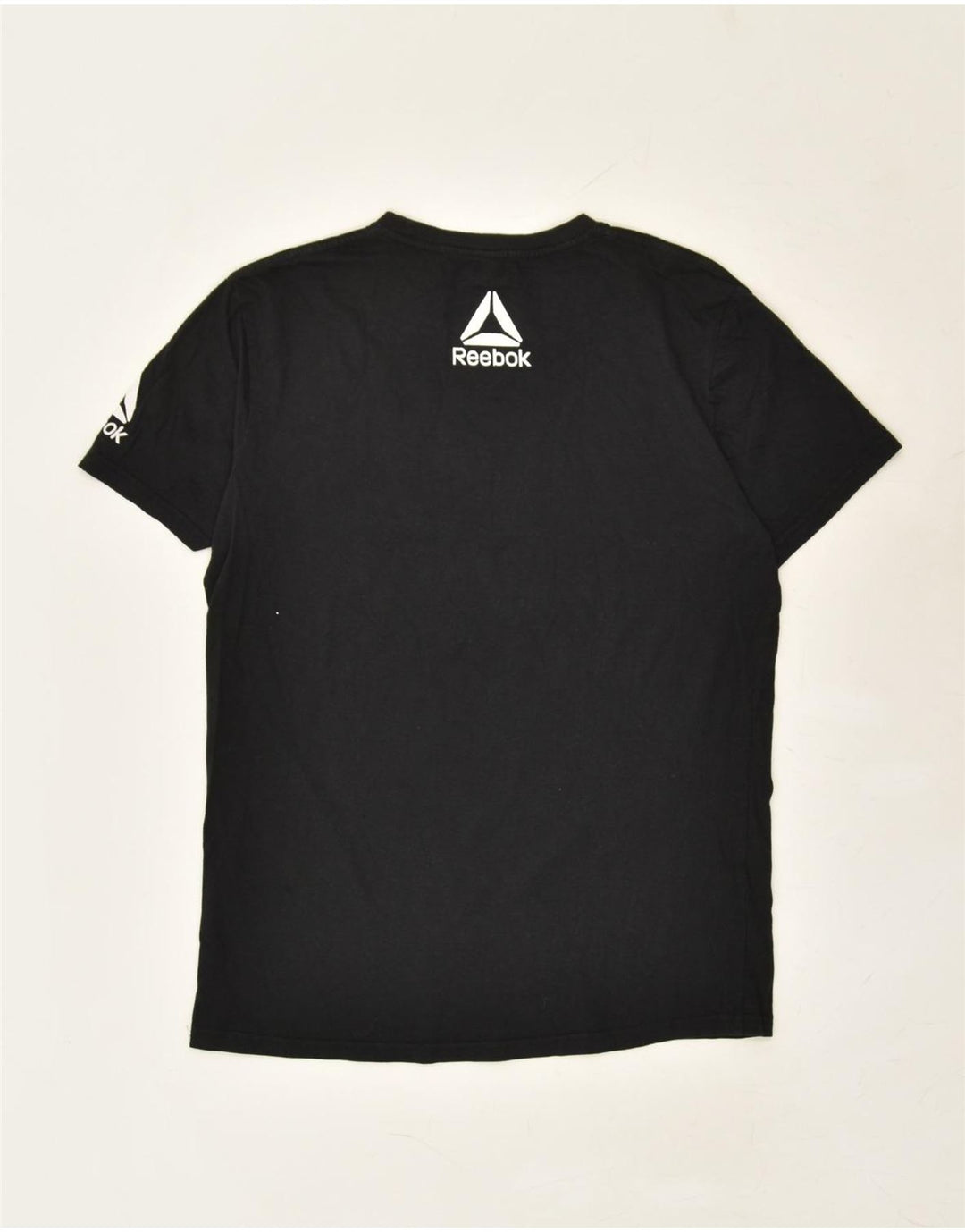 REEBOK Womens Graphic T-Shirt Top UK 18 XL Black Cotton | Vintage Reebok | Thrift | Second-Hand Reebok | Used Clothing | Messina Hembry 