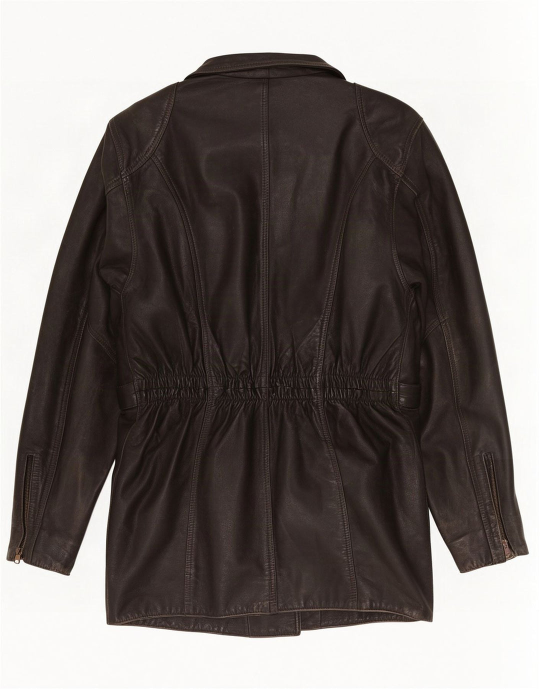 Vintage Γυναικείο Δερμάτινο Μπουφάν Biker UK 10 Small Black