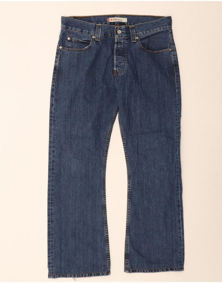 Levi's Mens 512 Bootcut Jeans W34 L32 Μπλε βαμβακερό