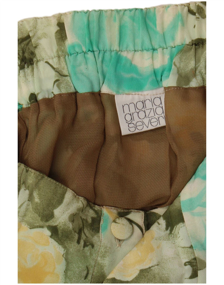 MARIA GRAZIA SEVERI Γυναικεία φούστα IT 42 Medium W30 Green Floral