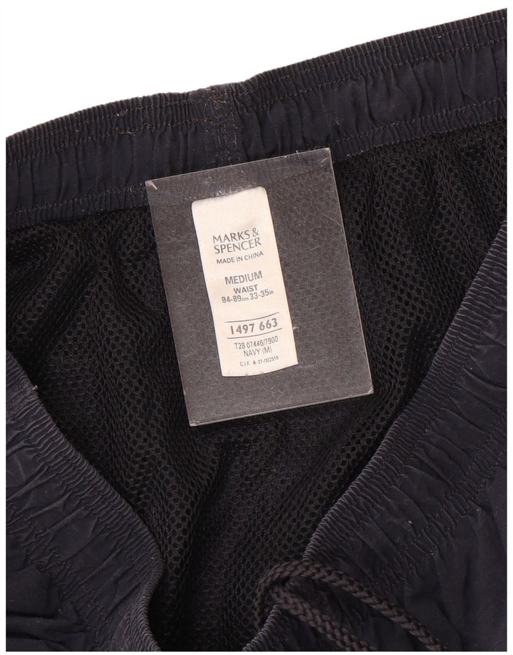 Ανδρικό σορτς κολύμβησης Marks & Spencer Medium Navy Blue Polyamide