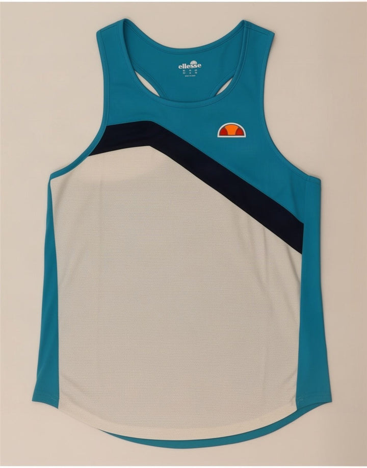 Ανδρικό γραφικό γιλέκο Ellesse Top Medium Blue Colorblock Πολυεστέρας