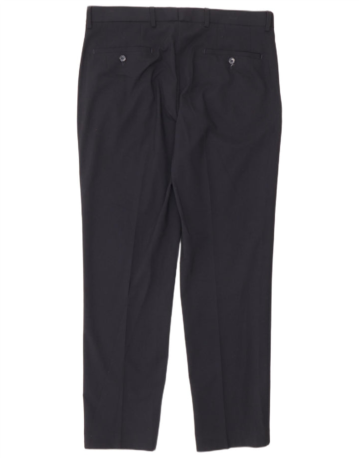 Ανδρικό παντελόνι με λεπτή φόρμα Marks & Spencer W36 L31 Navy Blue