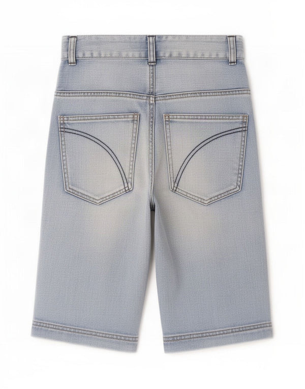 Benetton Boys τζιν σορτς 10-11 ετών XL W26 μπλε βαμβακερό
