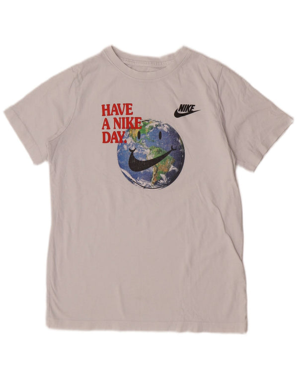 Μπλουζάκι Nike Boys Graphic T-shirt 13-14 ετών XL λευκό