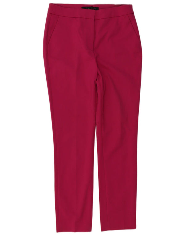 Zara Γυναικείο Παντελόνι Chino Slim EU 38 Small W28 L28 Pink